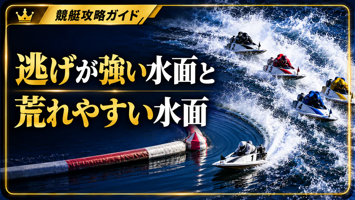 逃げが強い競艇場と荒れやすい競艇場の違い