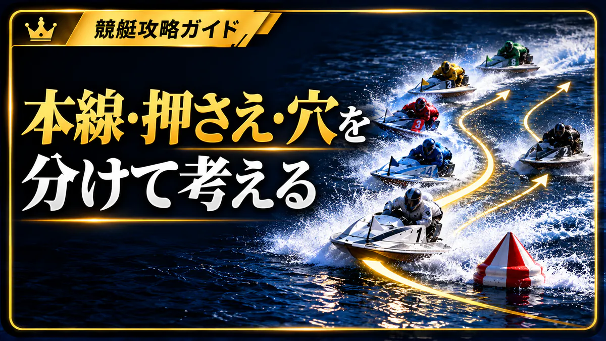 本線・押さえ・穴狙いを分ける買い方