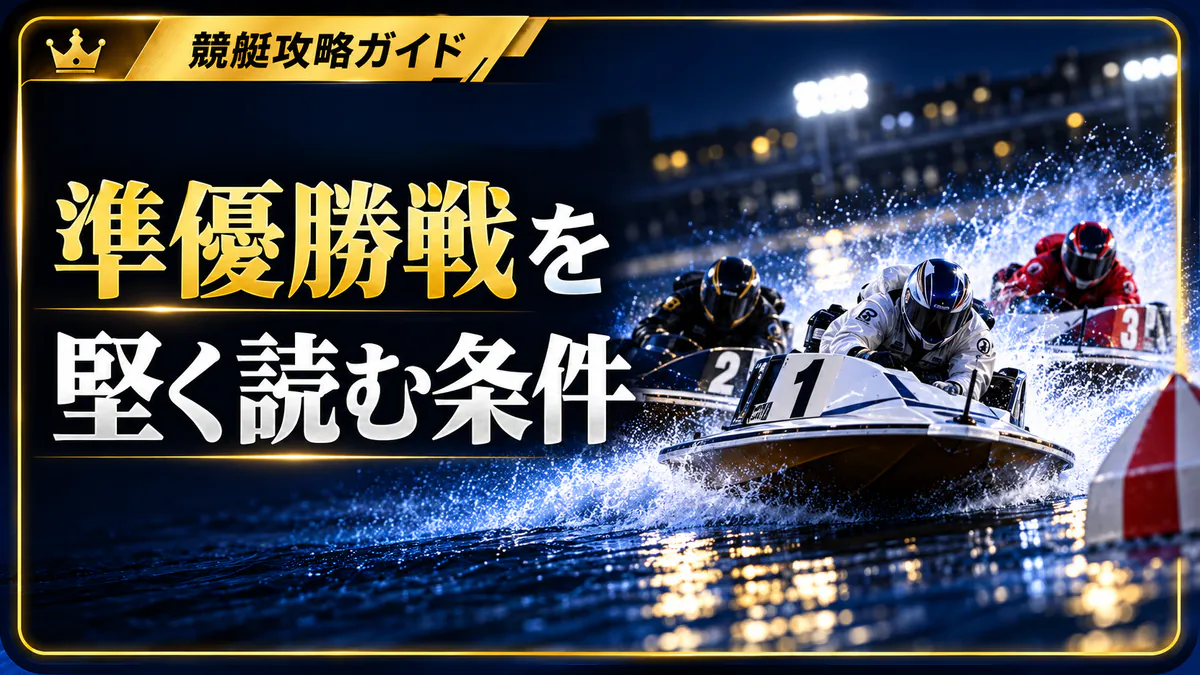 準優勝戦で堅く狙うべきレースの特徴