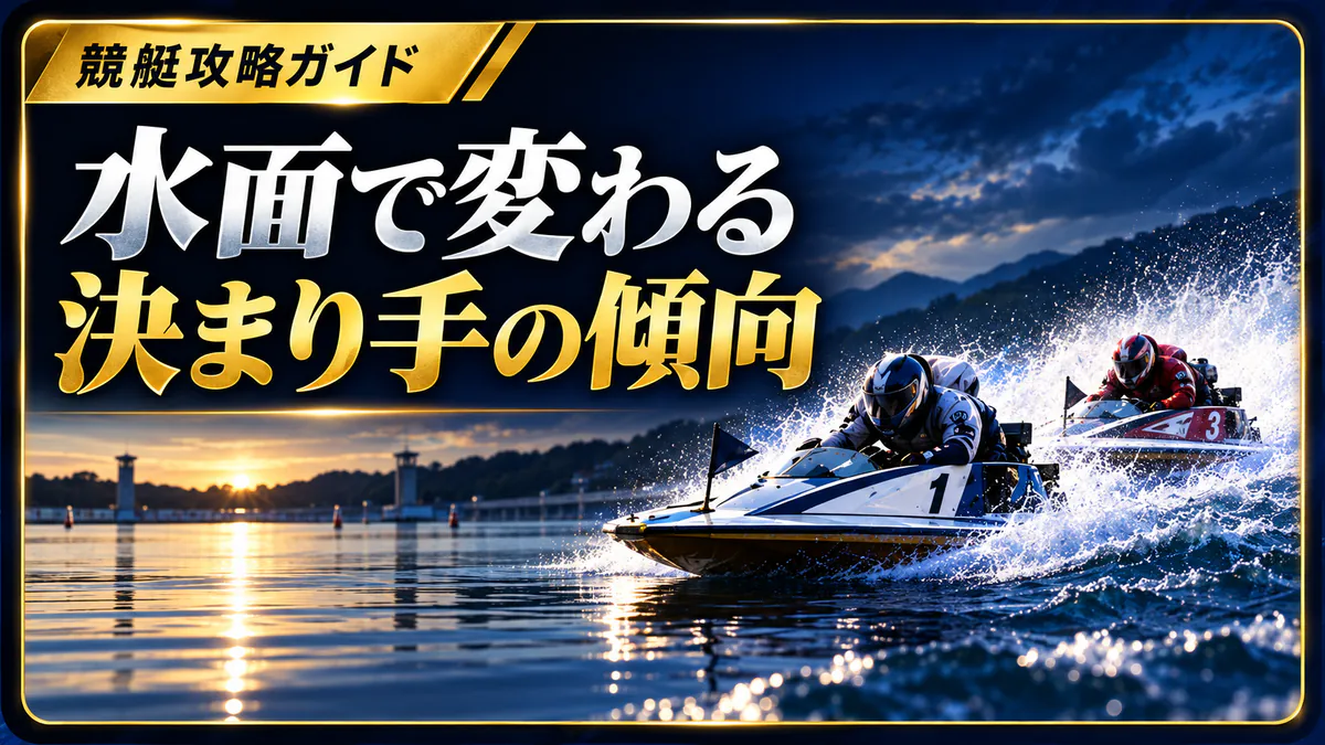 水面別に変わる逃げ・差し・まくりの傾向